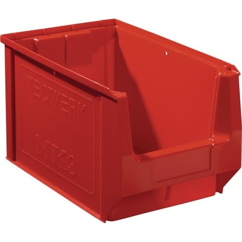 TECWERK Sichtlagerkasten L350/300xB210xH200mm PE rot TECWERK