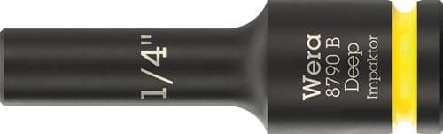 WERA Steckschlüsseleinsatz 8790 B Impaktor Deep 3/8 Zoll 1/4 Zoll L.63mm WERA