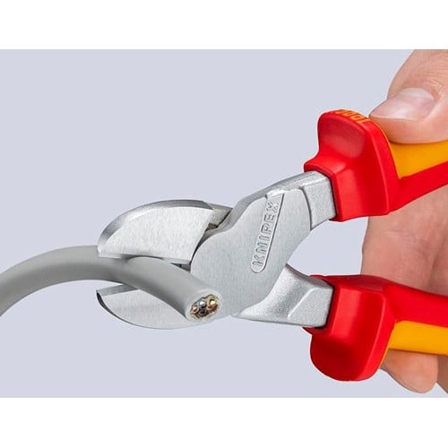 KNIPEX Kraftseitenschneider L.250mm VDE Form 0 Mehrkomp.-Hüllen KNIPEX