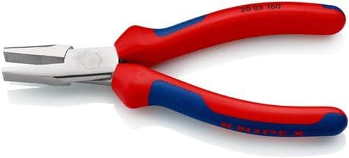 KNIPEX Flachzange DIN ISO 5745 Gesamt-L.160mm verchr.Comfort-Griff KNIPEX
