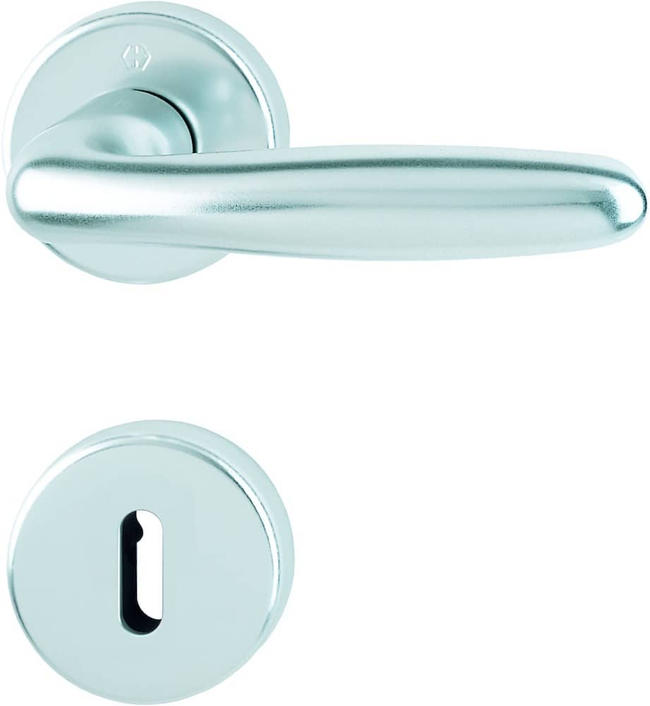 HOPPE® Drückergarnitur mit Rosetten Verona 1510/42KV/42KVS, Aluminium, 11538795