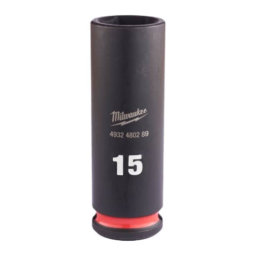 MILWAUKEE 15 x 65 mm SHOCKWAVE Schlagnuss 3/8" lang