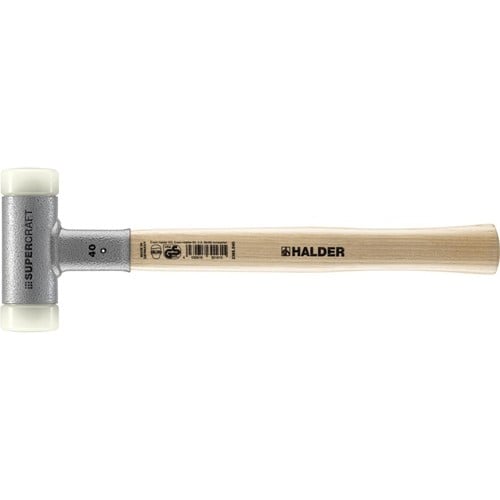 HALDER Schonhammer SUPERCRAFT L.360mm Kopf-D.40mm Hickory rückschlagfrei