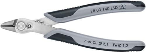 KNIPEX Elektronik-Seitenschneider Super-Knips® L.140mm Facette nein pol.KNIPEX