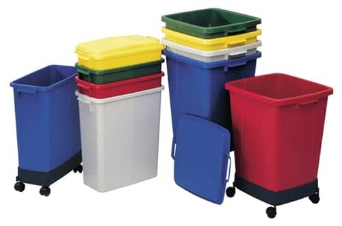 Abfall- und Wertstoffsammler 60 l H590xB285xT555mm GRAF