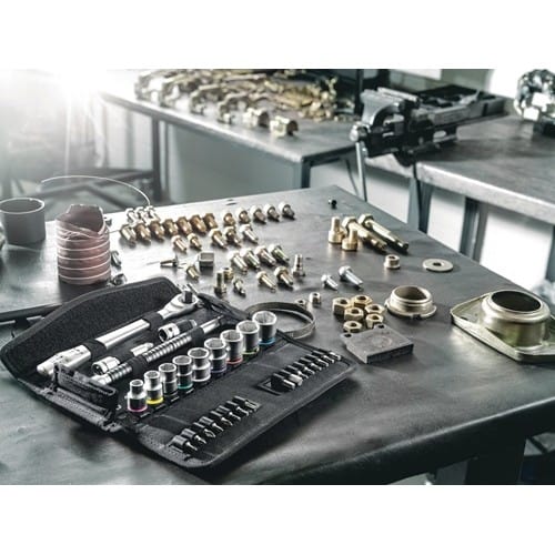 WERA Steckschlüsselsatz 8100 SB HF 1 13-tlg.Innenvierkantant,3/8 Zoll Textilbox WERA