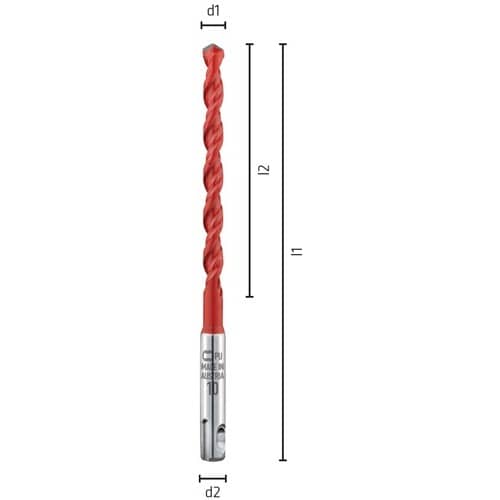 ALPEN Bohrersatz Multicut 4-tlg.SDS-plus PE HD ALPEN