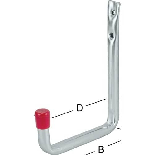 VORMANN Wandhaken U-Form o.Gummierung A.150mm STA verz.VORMANN
