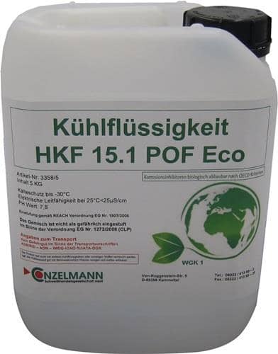 CONZELMANN Kühlmittel HKF 15.1 POF ECO 5kg Kanister Frostschutz b.-15GradC CONZELMANN