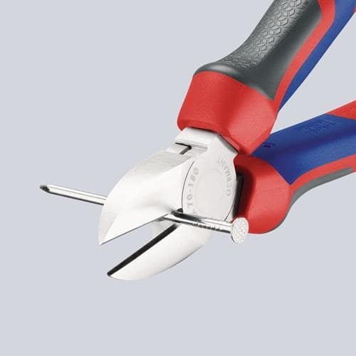KNIPEX Seitenschneider L.180mm Kopf verchr.Comfort-Griff KNIPEX