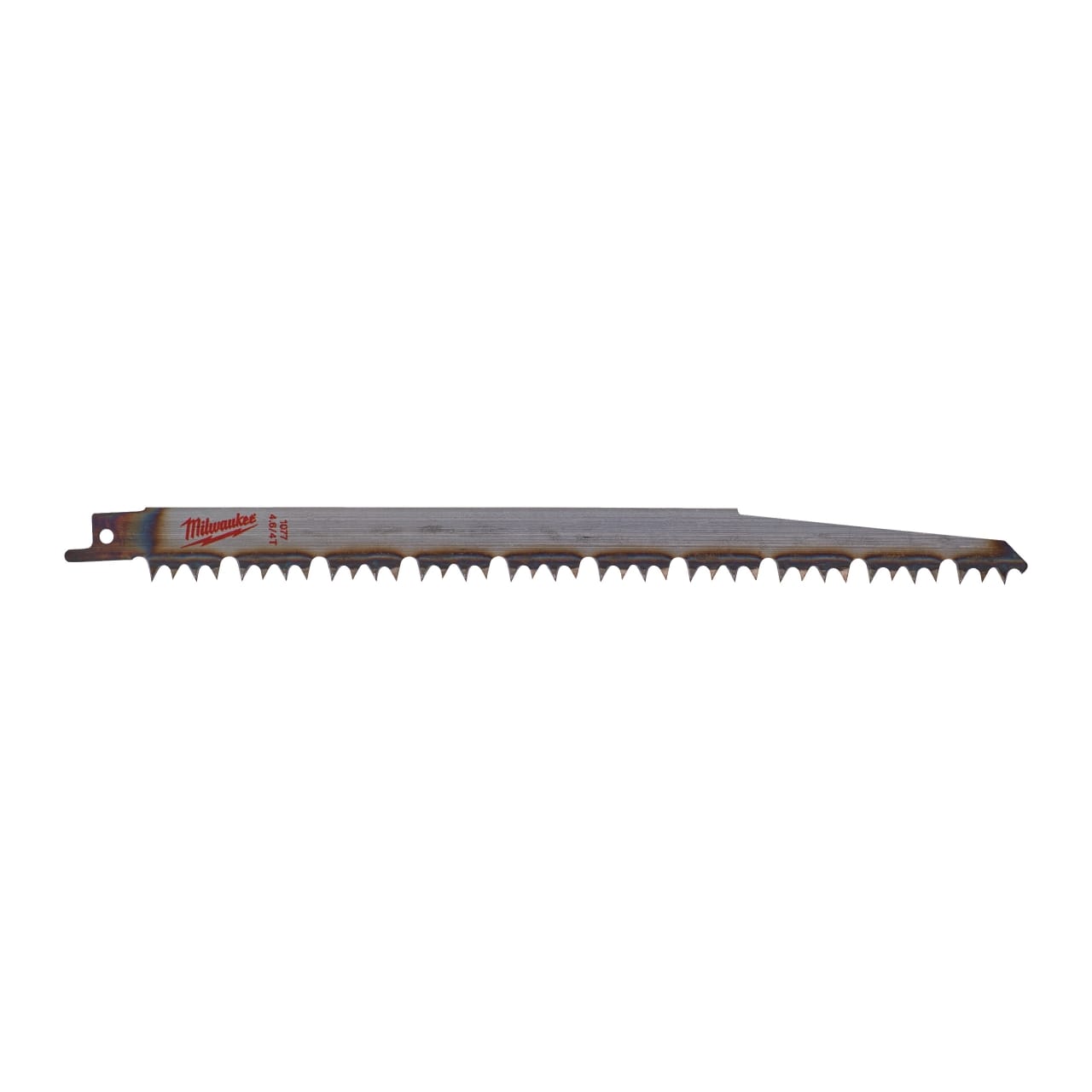 MILWAUKEE 240 x 5,5/6 mm (T4/5 TPI), unlackiert Säbelsägeblatt Holz - ideal für schnelle Baumschnitte