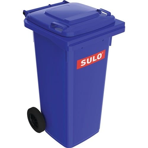 SULO Müllgroßbehälter 120l HDPE blau fahrbar,n.EN 840 SULO