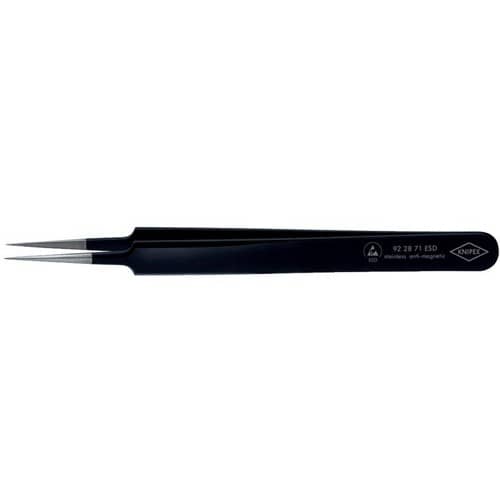 KNIPEX Präzisionspinzette L.110mm ger.nadelfein rostfr.antimagn.elektr.ableitend KNIPEX