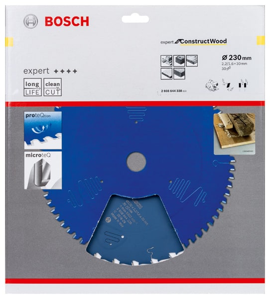 BOSCH Kreissägeblatt Expert for Construct Wood, 230 x 30 x 2,0 mm, 30