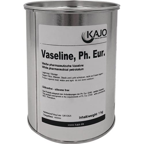 KAJO Vaseline 1kg weiß DAB10 (dt.Arzneimittelbuch) Dose KAJO