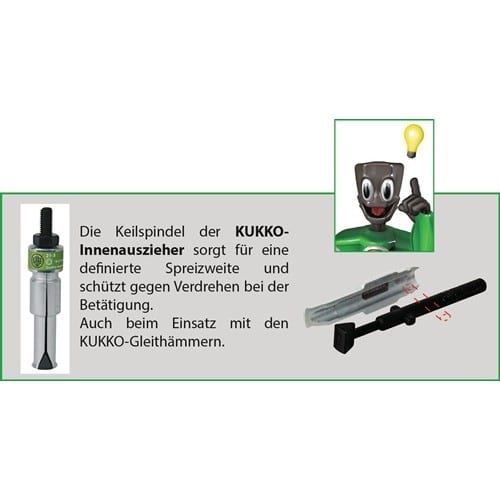 KUKKO Innenauszieher 21-00 f.Bohrungen D.6-10mm KUKKO