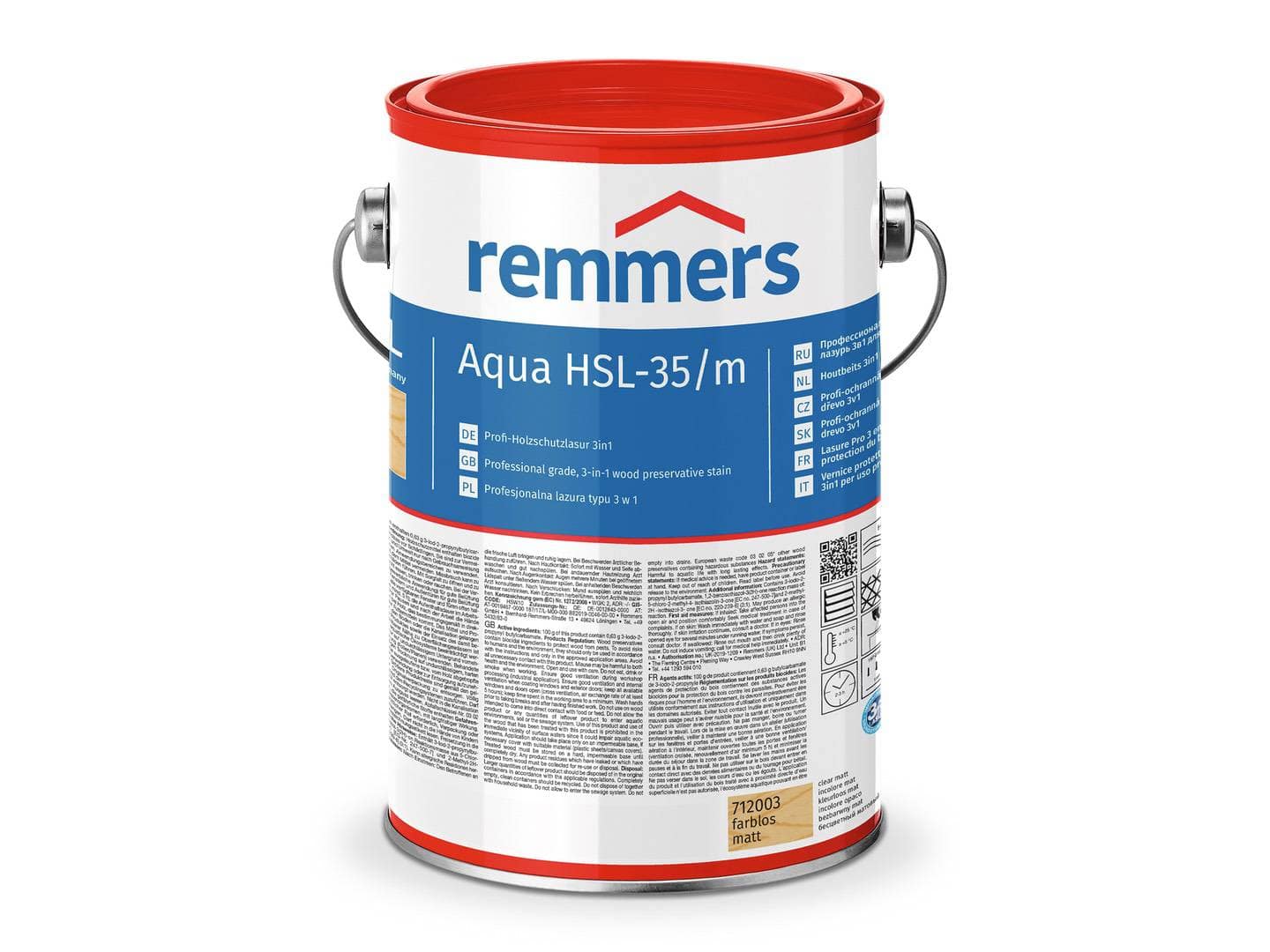 REMMERS Aqua HSL-35/m-Profi-Holzschutz-Lasur 3in1
