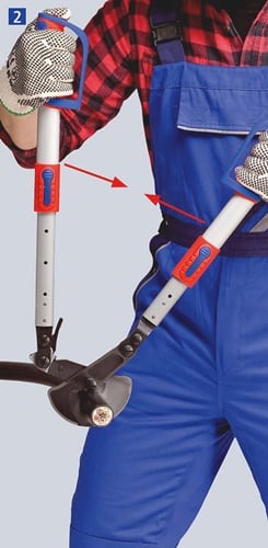 KNIPEX Kabelschere Werkzeuglänge 570-770mm Kopf brün.2K-Hülle KNIPEX