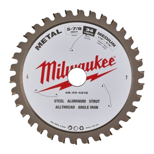 MILWAUKEE 135/20 mm Z30 Kreissägeblatt für Metall-Handkreissägen