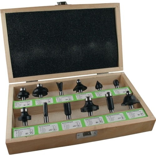 FISCH-TOOLS Fräsersatz 973CT12A06 HM Schaft-D.8mm 12-tlg.