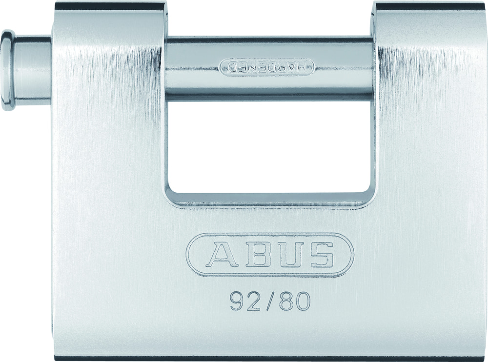 ABUS Zylindervorhangschloss Monoblock 92, Messing massiv