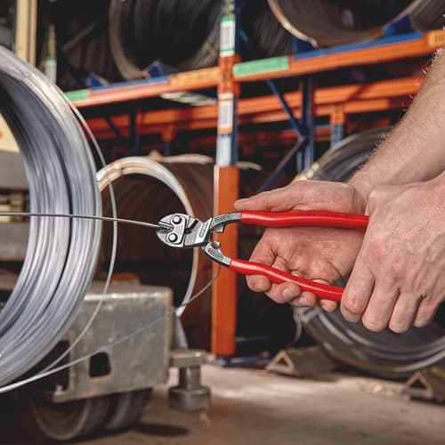 KNIPEX Kompaktbolzenschneider CoBolt® L.250mm Ku.-Überzug ger.3,8mm o.Aussparung