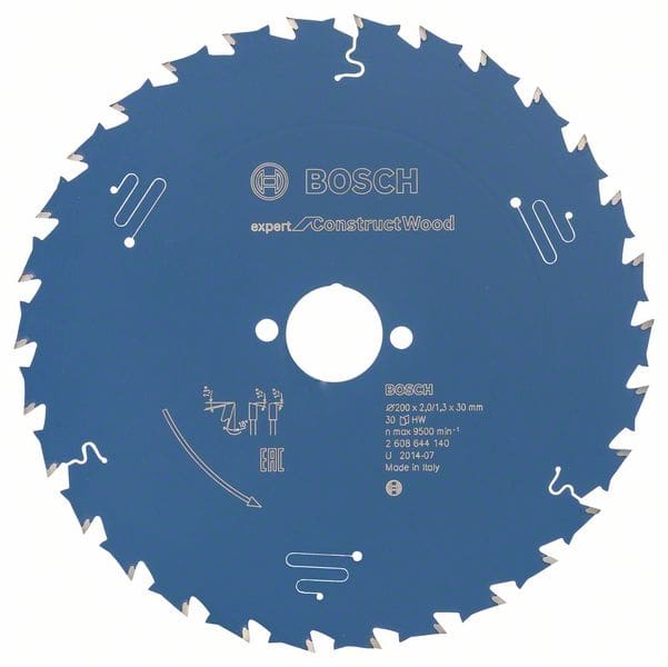 BOSCH Kreissägeblatt Expert for Construct Wood, 200 x 30 x 2,0 mm, 30