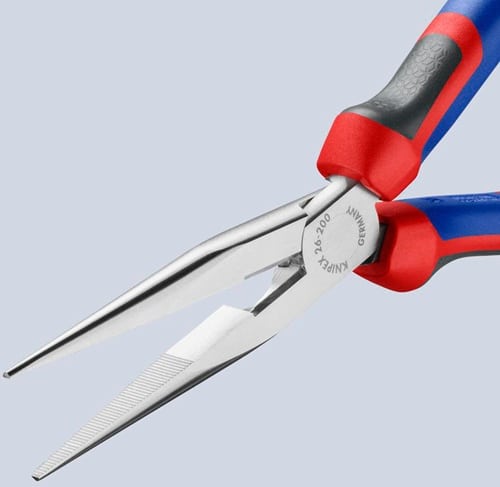 KNIPEX Flachrundzange L.200mm verchr.ger.Comfort-Griff KNIPEX