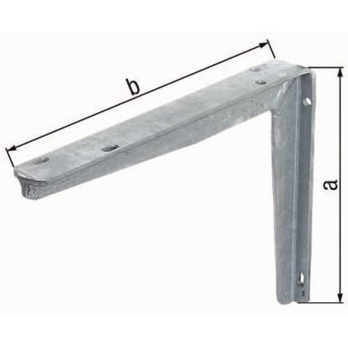 GAH Konsole L.300mm H.250mm STA roh TZN Trgf.250kg GAH