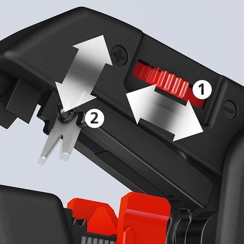 KNIPEX Automatikabisolierzange L.180mm 0,2-6 (AWG 24-10) mm² KNIPEX