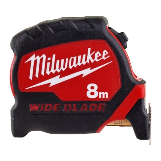MILWAUKEE nicht-magnetisch, 33 mm breites Band Premium-Bandmaß breit 8 m