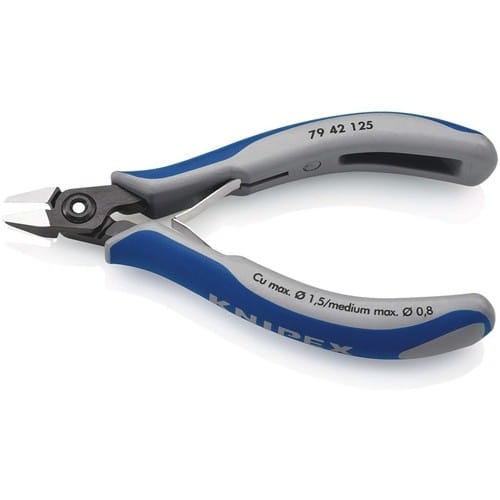 KNIPEX Präzisions-Elektronik-Seitenschneider L.125mm Form 4 Facette nein pol.KNIPEX