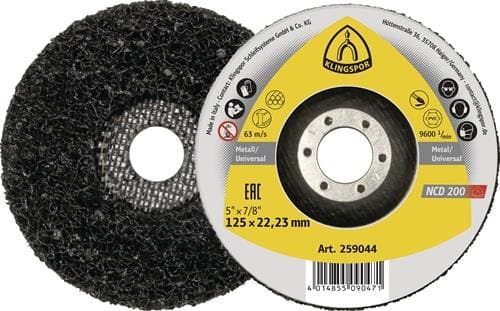 KLINGSPOR Grobreinigungsscheibe NCD 200 Ø115xmm Bohr.22,23mm KLINGSPOR