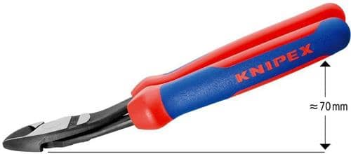 KNIPEX Kraftseitenschneider L.200mm Form 2 Comfort-Griff KNIPEX