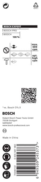 BOSCH EXPERT HEX-9 Multi Construction Bohrer, 3,5 x 45 x 90 mm