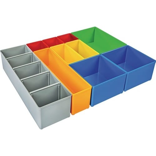 BS SYSTEMS Einteilungsset H3 iB 72 B349xT265xH63mm blau/gelb/orange/rot/grün/grau