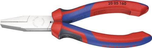 KNIPEX Flachzange DIN ISO 5745 Gesamt-L.160mm verchr.Comfort-Griff KNIPEX