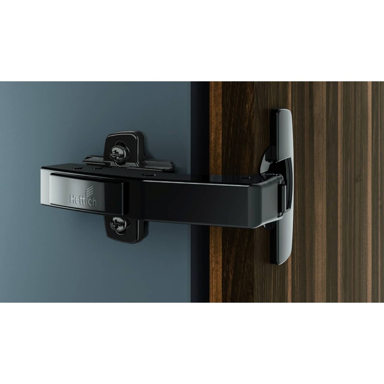 HETTICH Sensys Winkelscharnier W90 mit integrierter Dämpfung in obsidianschwarz,