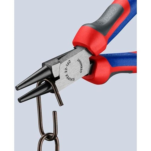 KNIPEX Rundzange L.160mm Kopf pol.Comfort-Griff KNIPEX