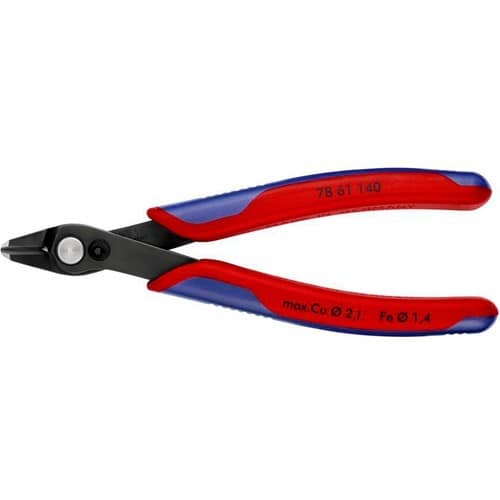 KNIPEX Elektronik-Seitenschneider Super-Knips® L.140mm Spezialwerkzeugstahl brün.