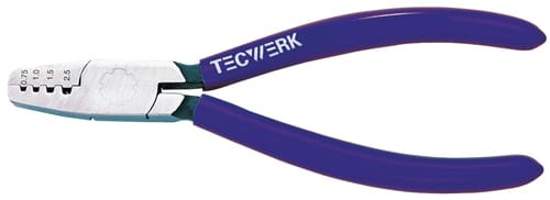 TECWERK Aderendhülsenzange Gesamt-L.145mm 0,25-2,5 (AWG 23-13)mm² pol.Ku.-Überzug TW