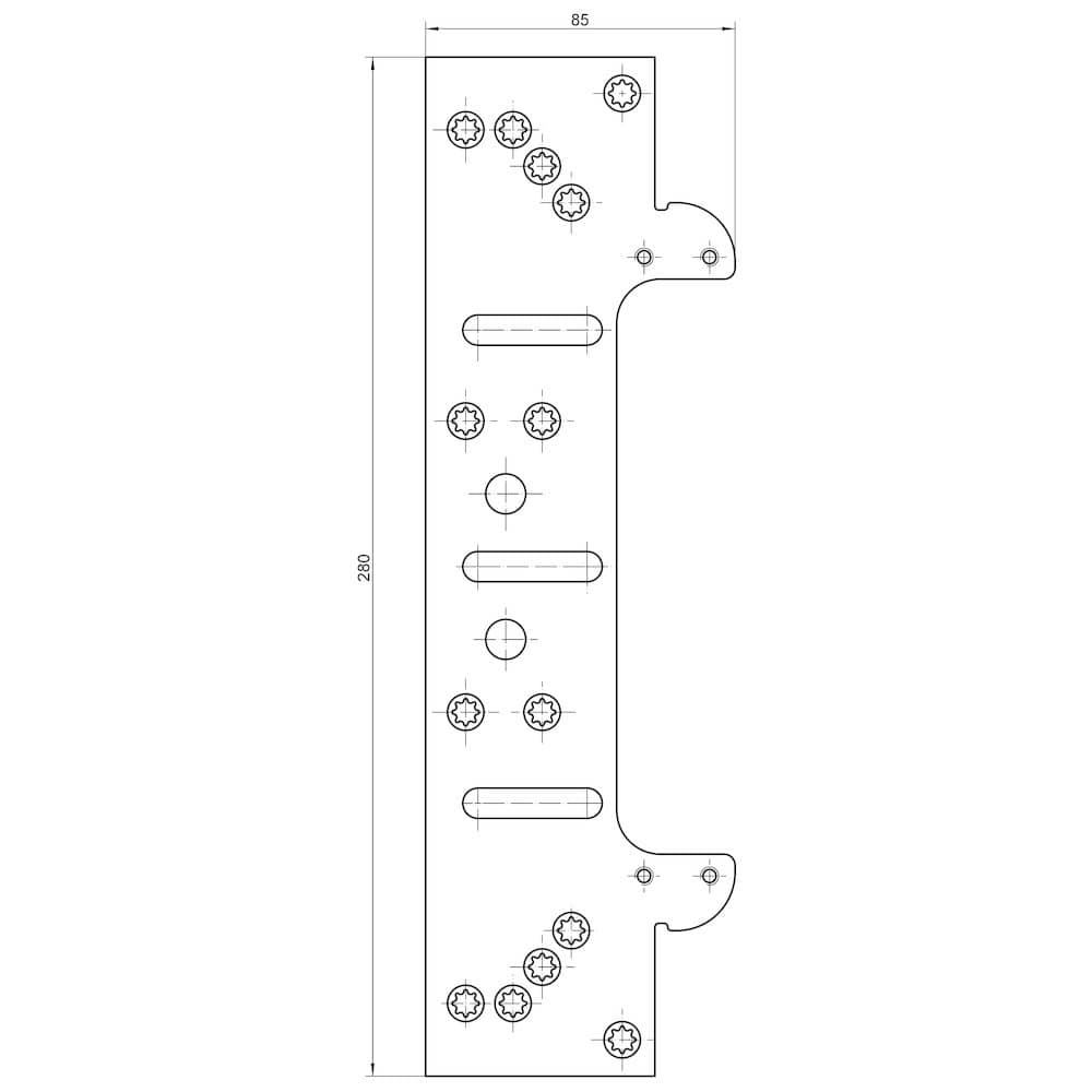 SIMONSWERK Befestigungsplatte TECTUS® TE 540 3D FZ/1,
