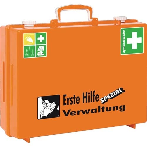 SÖHNGEN Erste Hilfe Koffer Beruf SPEZIAL Verwaltung B400xH300xT150ca.mm orange SÖHNGEN
