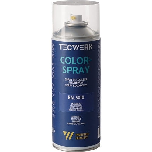 TECWERK Colorspray blau seidenmatt RAL 5010 400ml Spraydose TECWERK