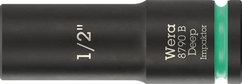 WERA Steckschlüsseleinsatz 8790 B Impaktor Deep 3/8 Zoll 1/2 Zoll L.63mm WERA