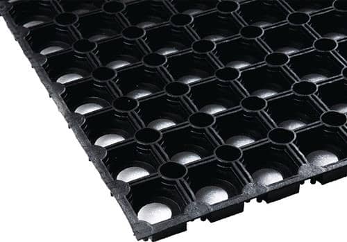 Nordwest Gum.Ringmatte B.1m L.10,5m D.22mm schwarz NR/SBR o.Gewebeeinlage