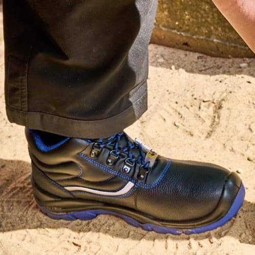 CRAFTLAND Sicherheitsstiefel ANKLAM Gr.43 W.10,5 schwarz/blau S3 FO SR ESD EN20345