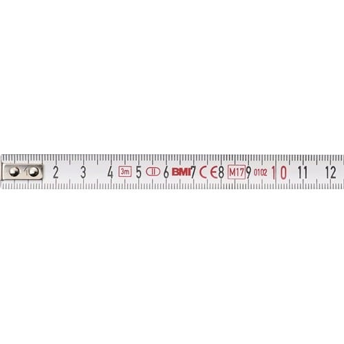 TECWERK Taschenrollbandmaß L.3m B.13mm mm/cm EG II Ku.Sichtfenster TECWERK