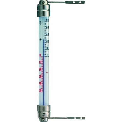 TFA Fensterthermometer Messber.-50 b.50GradC H200xB23xT28mm Metall TFA