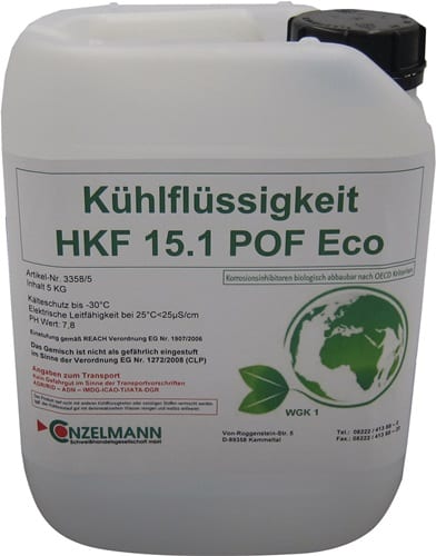 CONZELMANN Kühlmittel HKF 15.1 POF ECO 5kg Kanister Frostschutz b.-15GradC CONZELMANN